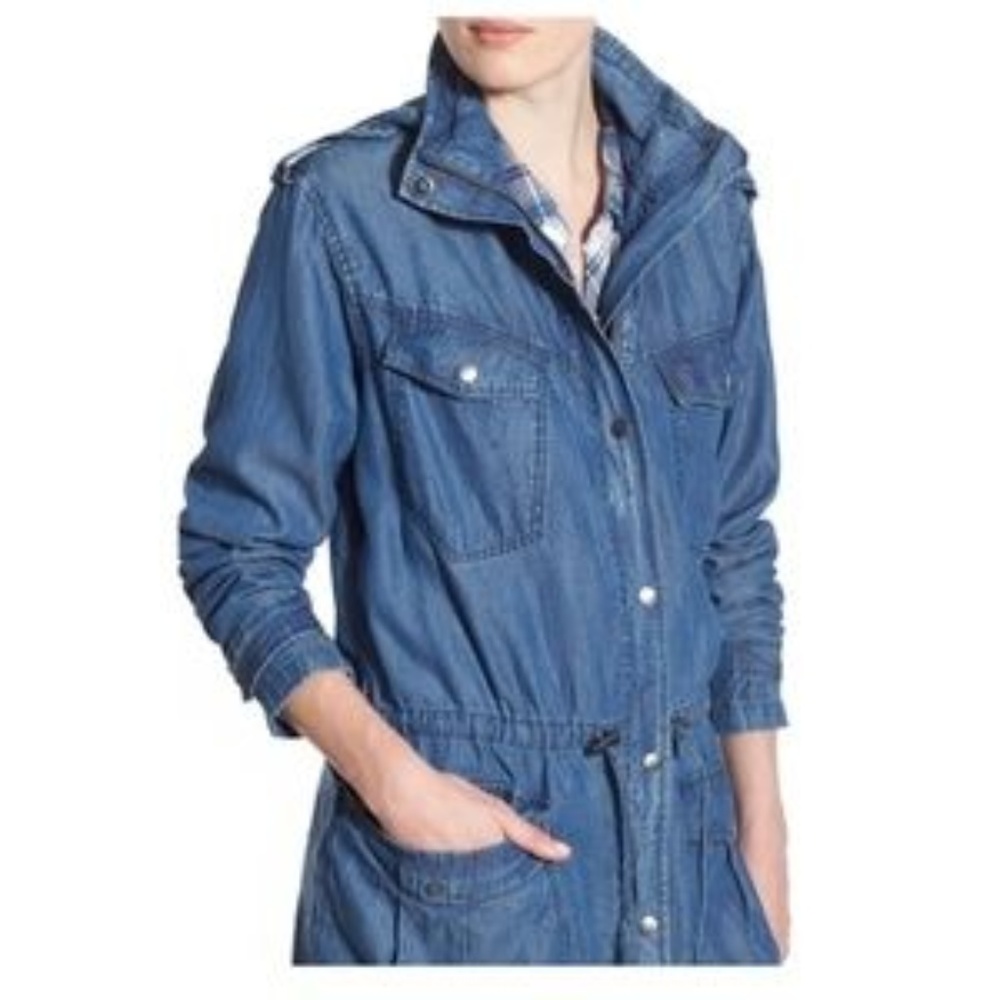 Rails Denim Anorak Size Xs - image 3